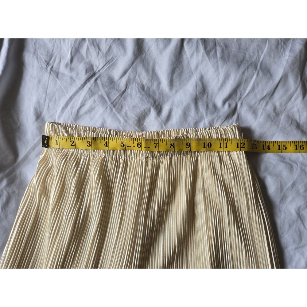 12th Tribe Zaria Cream Plisse Pants Long Sleeve Top Set Small Euro Summer Boho - Picture 11 of 13